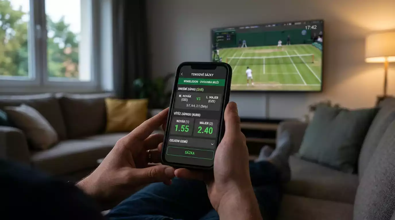 Přehled typů live sázek na tenis — vítěz zápasu, handicap a over/under na gamy